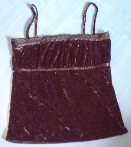 Débardeur en velour